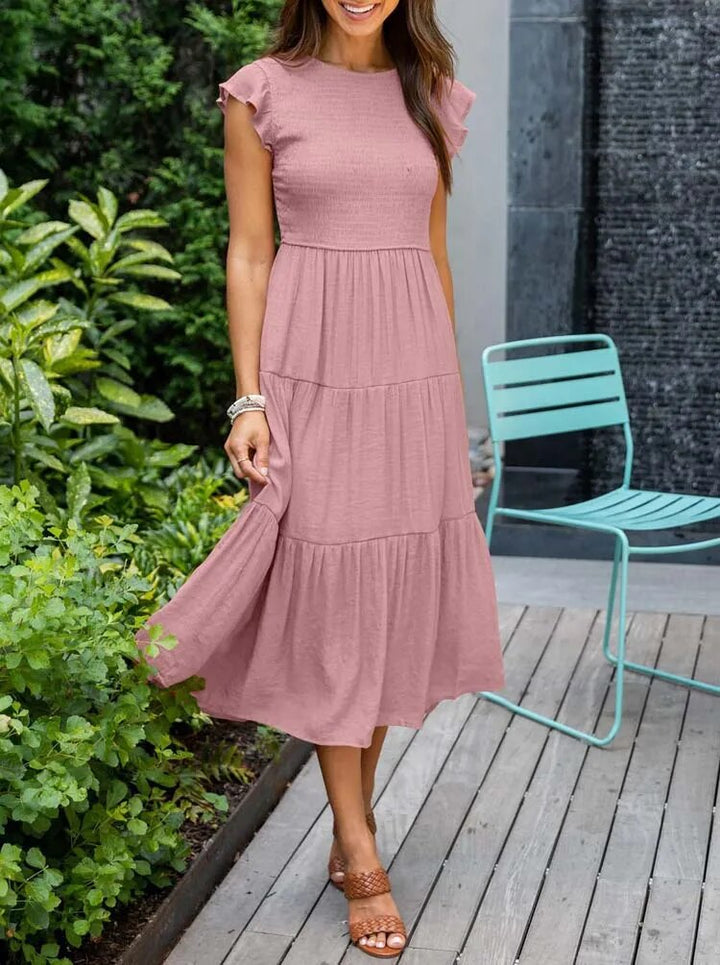 Elegantní midi šaty pro ženy ve vzdušném stylu