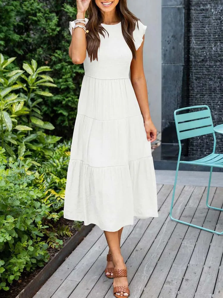 Elegantní midi šaty pro ženy ve vzdušném stylu