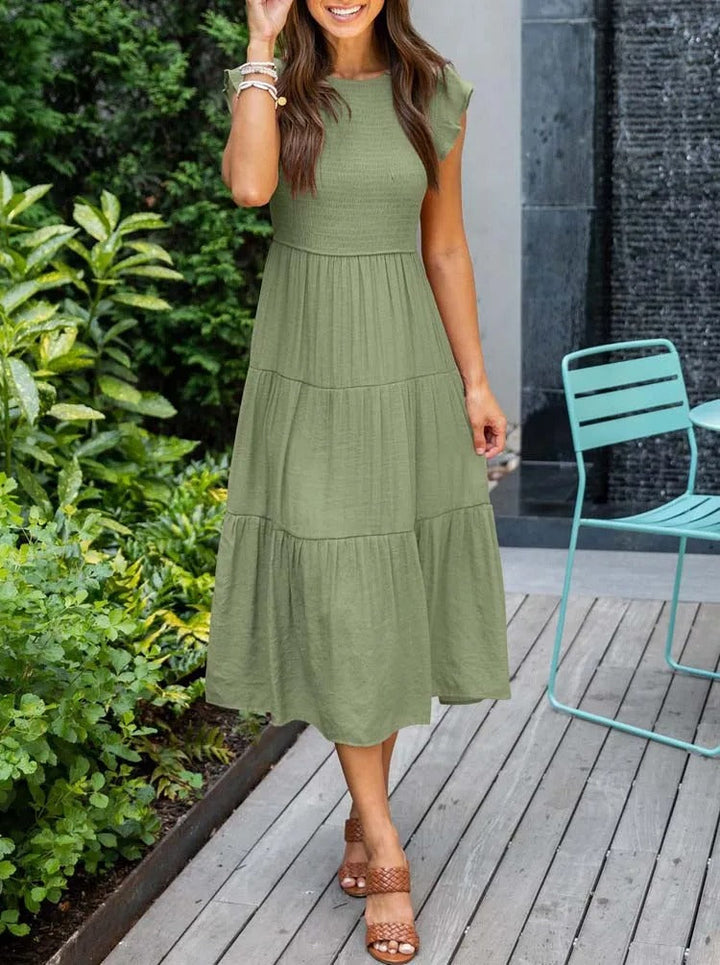 Elegantní midi šaty pro ženy ve vzdušném stylu