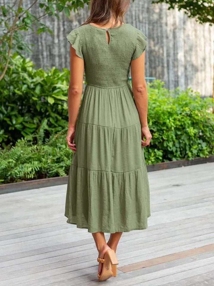 Elegantní midi šaty pro ženy ve vzdušném stylu