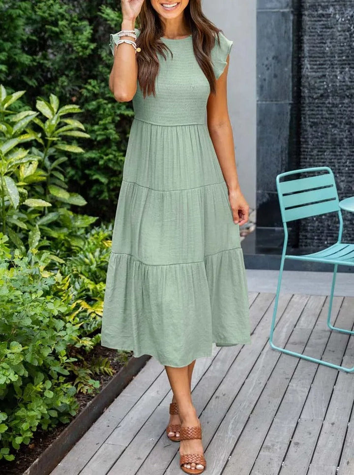 Elegantní midi šaty pro ženy ve vzdušném stylu