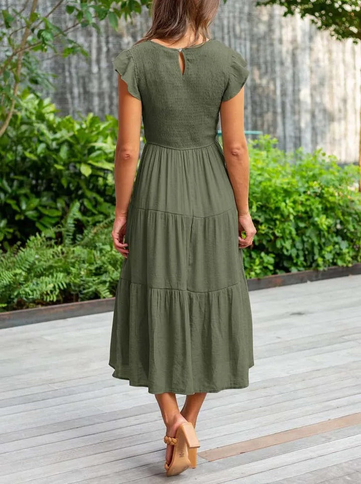Elegantní midi šaty pro ženy ve vzdušném stylu
