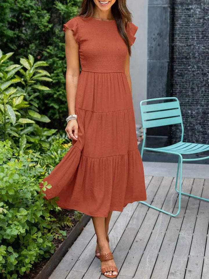 Elegantní midi šaty pro ženy ve vzdušném stylu
