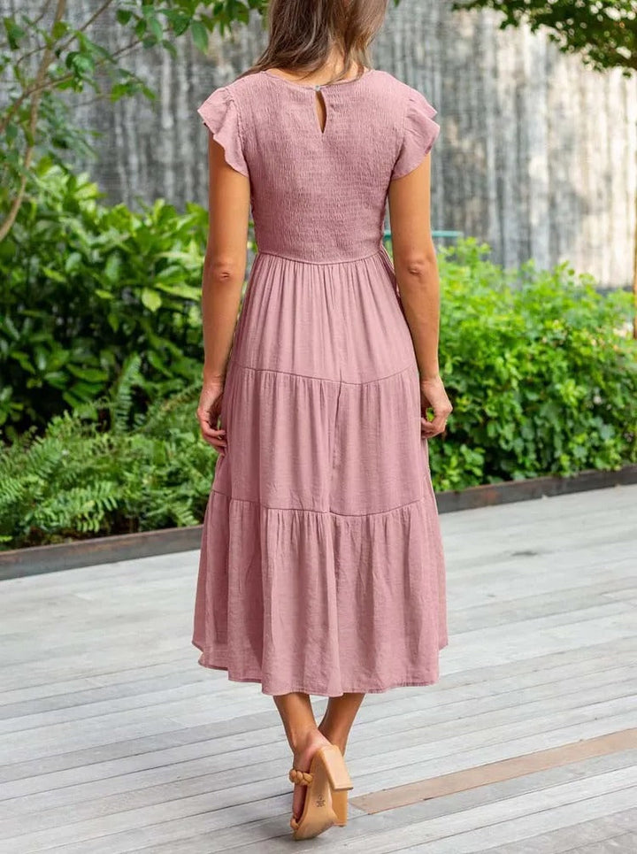 Elegantní midi šaty pro ženy ve vzdušném stylu