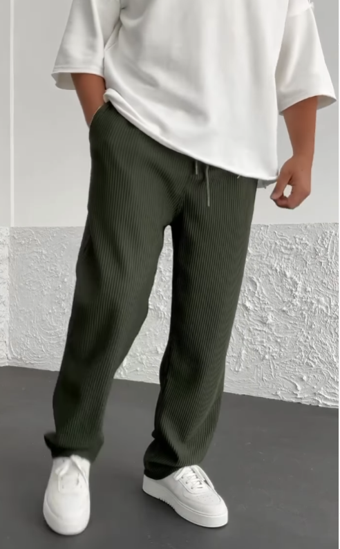 Stylové pánské klasické chino kalhoty