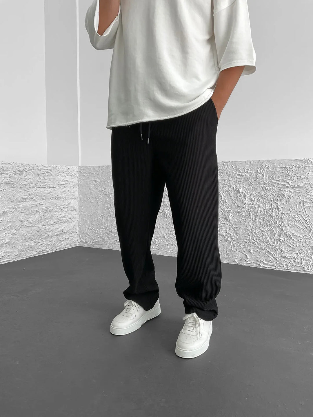Stylové pánské klasické chino kalhoty