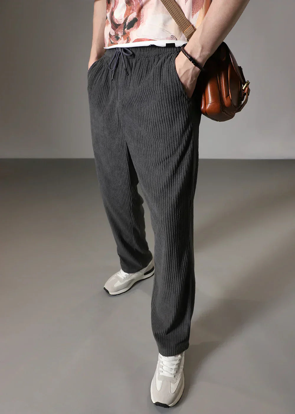 Stylové pánské klasické chino kalhoty
