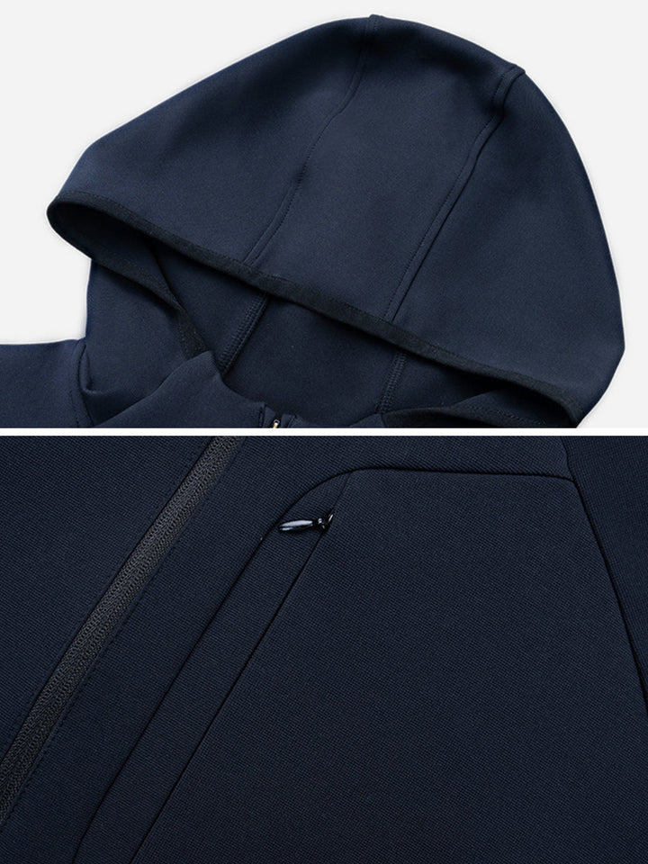 Stylová minimalistická pánská mikina s kapucí na zip