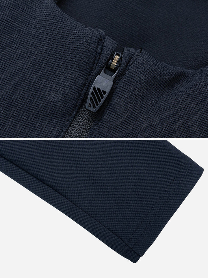 Stylová minimalistická pánská mikina s kapucí na zip